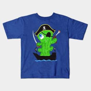 Cute Cactus Pirate Kids T-Shirt